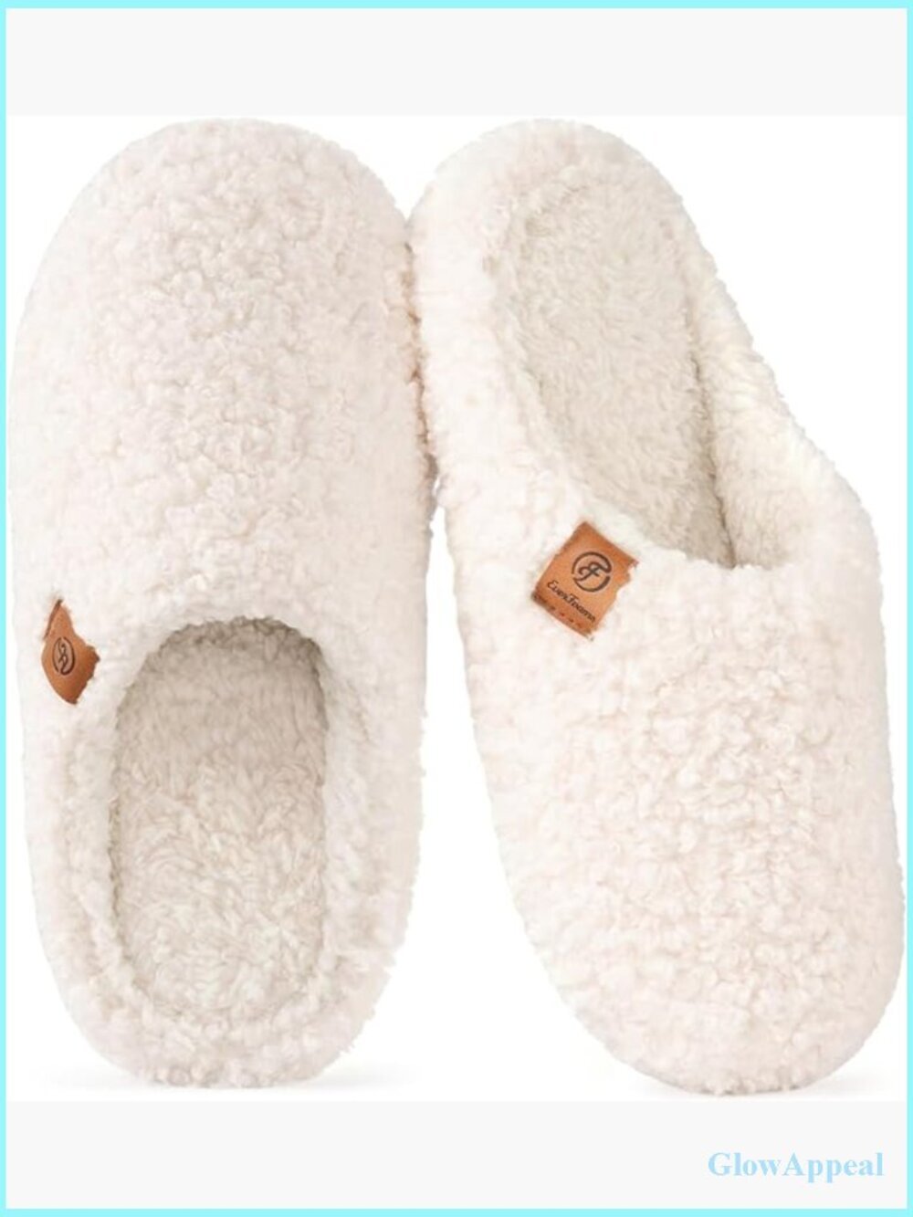Fuzzy Slip-on Slippers Memory Foam Comfort Indoor House Shoes